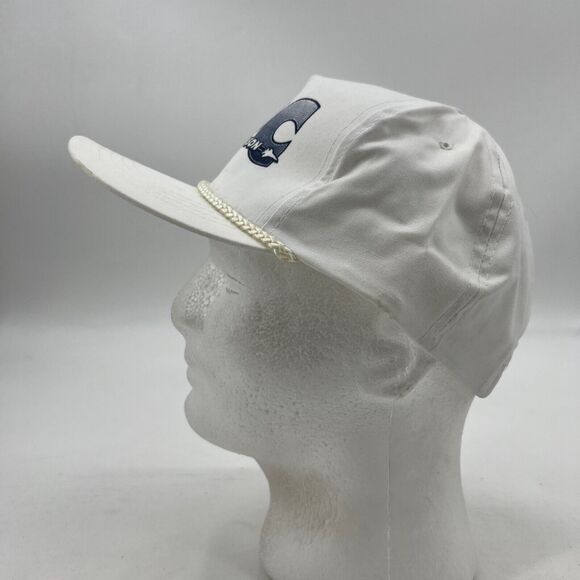 Vintage FPC Seymour Johnson Hat Mens Strapback White Cotton Blend Federal Prison - Picture 6 of 10